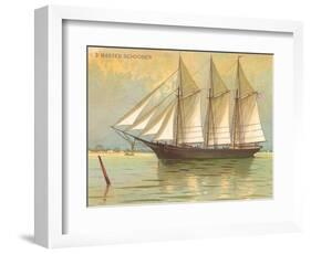 Three-masted Schooner-null-Framed Art Print