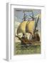 Three-Masted Trading Galleon, 15th Century-null-Framed Giclee Print