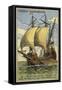 Three-Masted Trading Galleon, 15th Century-null-Framed Stretched Canvas