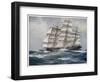 Three-Master Under Sail-J. Spurling-Framed Photographic Print