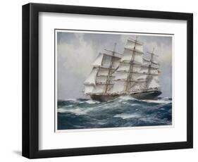 Three-Master Under Sail-J. Spurling-Framed Photographic Print