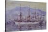 Three Masters Falmouth-Henry Scott Tuke-Stretched Canvas