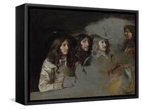 Three Men and a Boy-Louis Le Nain-Framed Stretched Canvas