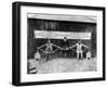 Three Men Demonstrating the Stability of the Railway Bridge-null-Framed Photographic Print