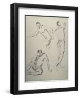 Three Men Figures-Nobu Haihara-Framed Giclee Print