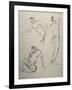 Three Men Figures-Nobu Haihara-Framed Giclee Print