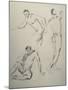 Three Men Figures-Nobu Haihara-Mounted Giclee Print