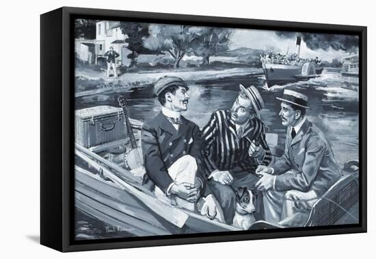 Three Men in a Boat-Paul Rainer-Framed Stretched Canvas