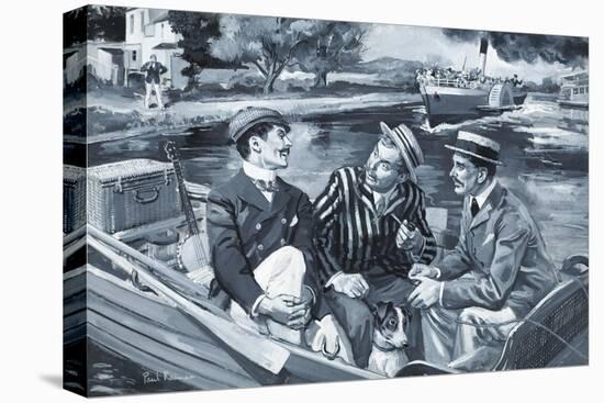 Three Men in a Boat-Paul Rainer-Stretched Canvas