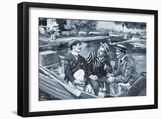 Three Men in a Boat-Paul Rainer-Framed Giclee Print