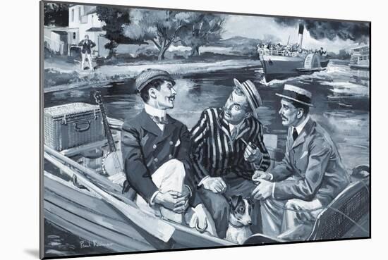 Three Men in a Boat-Paul Rainer-Mounted Giclee Print