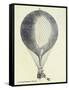Three Men in a Hot Air Balloon, Pub. 1800s-null-Framed Stretched Canvas