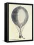 Three Men in a Hot Air Balloon, Pub. 1800s-null-Framed Stretched Canvas