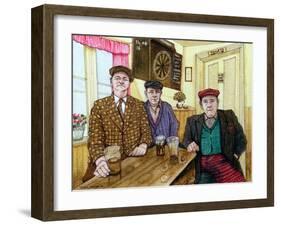 Three Men in a Pub, 1984-Gillian Lawson-Framed Giclee Print