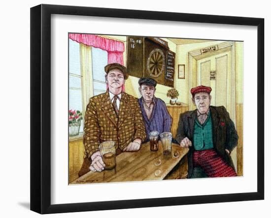 Three Men in a Pub, 1984-Gillian Lawson-Framed Giclee Print