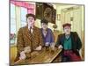 Three Men in a Pub, 1984-Gillian Lawson-Mounted Giclee Print