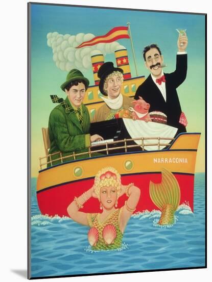 Three Men in a Tub, 1994-Frances Broomfield-Mounted Giclee Print
