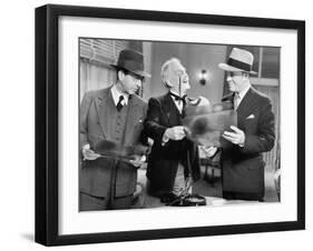 Three Men Looking at X-Rays-null-Framed Photo