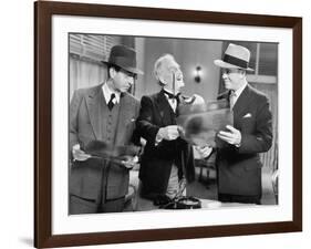 Three Men Looking at X-Rays-null-Framed Photo