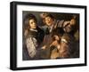 Three Men Making Music, C.1616-Valentin de Boulogne-Framed Giclee Print