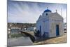 Three Men on a Seat Beside an Old Harbour Church-Eleanor-Mounted Photographic Print