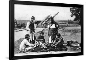 Three Men Playing Cards, Uruguay, C1900s-null-Framed Premium Giclee Print