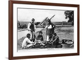 Three Men Playing Cards, Uruguay, C1900s-null-Framed Giclee Print