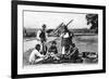 Three Men Playing Cards, Uruguay, C1900s-null-Framed Giclee Print