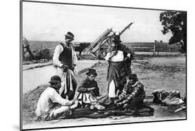 Three Men Playing Cards, Uruguay, C1900s-null-Mounted Giclee Print