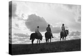 Three Men Riding the Range-Philip Gendreau-Stretched Canvas