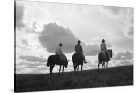 Three Men Riding the Range-Philip Gendreau-Stretched Canvas