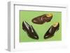 Three Men's Shoes-Found Image Press-Framed Premium Photographic Print