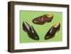 Three Men's Shoes-Found Image Press-Framed Photographic Print