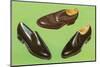 Three Men's Shoes-Found Image Press-Mounted Photographic Print