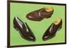 Three Men's Shoes-Found Image Press-Framed Photographic Print