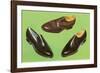 Three Men's Shoes-Found Image Press-Framed Photographic Print