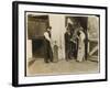 Three Men Use Oxygen to Treat a Horse at an the Great Northern Railway Infirmary for Horses-null-Framed Photographic Print