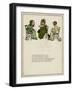 Three Middle-Aged Women with their Cats-Kate Greenaway-Framed Art Print