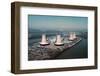Three Mile Island Cooling Towers-null-Framed Photographic Print