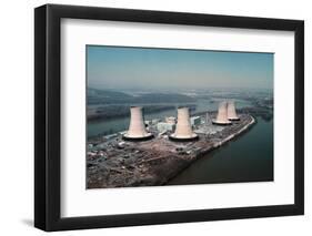 Three Mile Island Cooling Towers-null-Framed Photographic Print