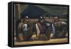 Three Miners-Josef Herman-Framed Stretched Canvas