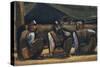 Three Miners-Josef Herman-Stretched Canvas