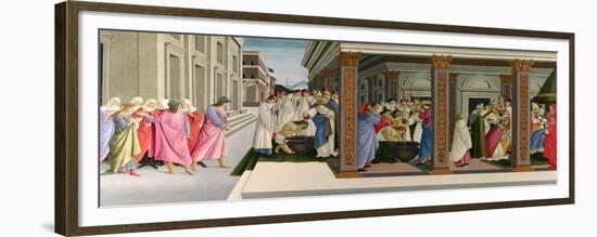 Three Miracles of Saint Zenobius, C. 1500-Sandro Botticelli-Framed Giclee Print