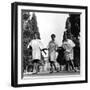 Three Models at Work-null-Framed Photographic Print