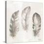 Three Modern Feathers I-Patricia Pinto-Stretched Canvas