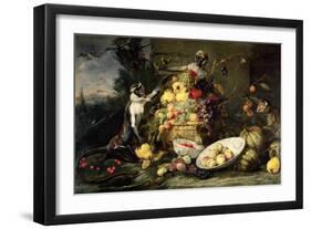 Three Monkeys Stealing Fruit-Frans Snyders Or Snijders-Framed Giclee Print
