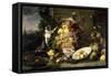 Three Monkeys Stealing Fruit-Frans Snyders Or Snijders-Framed Stretched Canvas