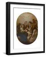 Three Music Making Angels, before 1720-Andrea Procaccini-Framed Giclee Print