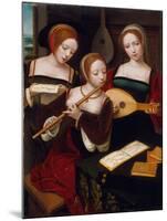 Three Musicians, c.1530-Master of the Female Half Lengths-Mounted Giclee Print