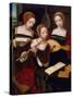 Three Musicians, c.1530-Master of the Female Half Lengths-Stretched Canvas